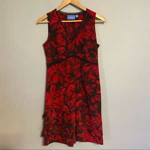 SIMPLY VERA sleeveless v-neck floral dress sz 4